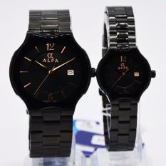 ALFA 88114SBS Jam Tangan Couple - Pria & Wanita