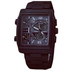 Alfa Four Time - Jam Tanga Pria - Black - ALFA Tristan 1992 F Black White