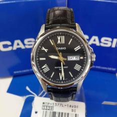 Alghani Watch Casio MTP-1377L-1A Original Jam Tangan Casio Fashion Kasual Pria - Tali Kulit