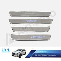 All New Fortuner Side Scuff Plate Stainless JSL W/ Lamp