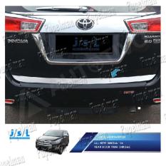 Aksesoris Innova 2016 2017 2018 List Pintu Belakang Trim JSL / Rear Door Trim Chrome Bumper Chrome HOOD MOULDING GARNISH LIST REFLEKTOR REFLECTOR DEPAN Trunklid Trunk Lid Lis Grill Gril Krom SilveR Luxury Asesoris Mobil Acesoris Mobil All New Innova
