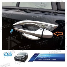 Aksesoris Innova 2016 2017 2018 Handle Cover Sporty JSL Pegangan Handel Pintu Krom Mobil chrome paket outer Exclusive cover handle set pelindung mangkok pegangan tarik tarikan pintu door crome Asesoris Mobil Acesoris Mobil All New Innova
