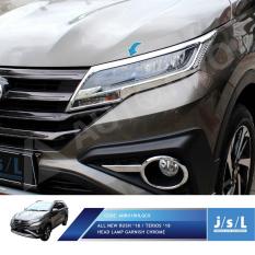 All New Rush Garnis Depan JSL Garnish Lampu Depan Chrome