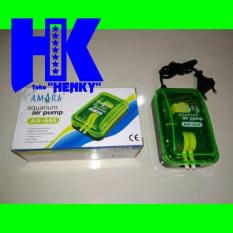 Amara Q 6 - Aquarium Air Pump Aerator (Mesin Pompa Gelembung) 2 Lubang - 335566 - Original Asli