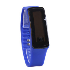 Amart 2 X Sport LED Karet Silikon Layar Sentuh Digital Jam Tangan Tahan Air (Biru)-Intl