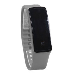 Amart 2 X Sport LED Karet Silikon Layar Sentuh Digital Jam Tangan Tahan Air (Grey)-Intl