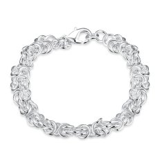 Amart Sterling Silver Gelang Model Lekukan Udang Gelang Rantai-Intl