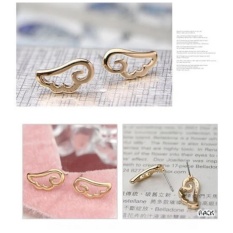 Amefurashi Anting Korea Angel Wing Golden Stud Earring Beauty