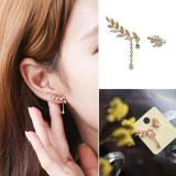 Amefurashi Anting Korea Daun Asimetris Asymmetric Leaf Clip Dangle Earring Beauty | Lazada Indonesia