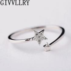 Amefurashi Cincin Open Star Silver Ring