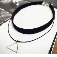 Amefurashi Kalung A107 Triangle Multilayer Choker