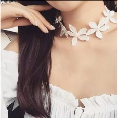 Amefurashi Kalung Cantik & Manis Choker A39 White Collar Necklace Lace Boho