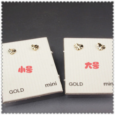 Amerika Serikat Lebih dari 14 K/10 K Produk Asli Emas Sudut Pemotongan Anting