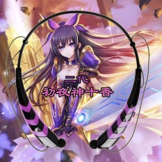 Anime Seputar Konsep Bluetooth Headset Hatsune Masa Awal Malam Allah Sepuluh Dupa Elemen Kedua Telinga Gaya Earphone- internasional