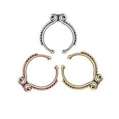 Anne - BBP0009 - anting jepit/fake piercing/tidak perlu tindikan - Rose