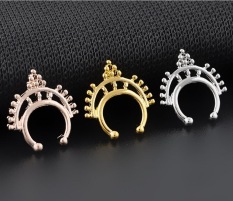 Anneui - BP0040 - fake septum piercing / anting jepit hidung (tanpa tindik) swag gaul keren kpop korea