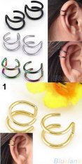 Anneui - EE0110 anting jepit fake piercing tanpa tindikan kpop korea jpop japan