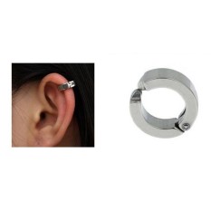 Anneui - BP0013 (anting jepit pria dan wanita, tanpa tindik, bahan titanium) - 11mm