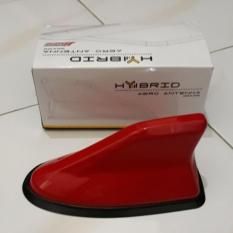 antena booster sirip hiu hybrid auto warna red solid / merah