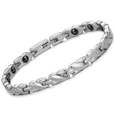Anti-kelelahan Titanium Steel Magnetic Bracelet Balance Power Sehat Gelang untuk Wanita