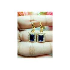 Anting Blue Shafir Dewasa ( Xuping Perhiasan Lapis Emas )