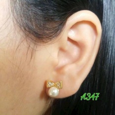 Anting Dewasa Alpaka Lapis Emas