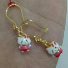 Anting Emas Anak Helo Kitty Kadar 70% Asli
