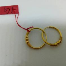 Anting Emas Asli Kadar 700 Model Jipsi Merica