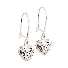 Anting Giwang Emas Putih Hati 1 gram