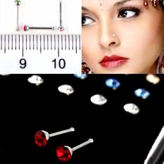 Anting Hidung Fashion India - Merah - Aksesoris Punk Style Pria Wanita Murah