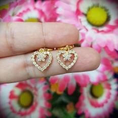 anting love bunga cantik xuping gold