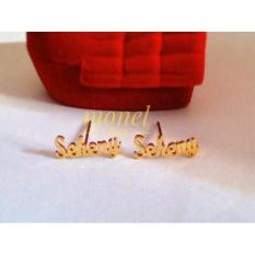 Anting Nama Lapis Emas