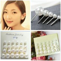 Anting Pearl Imitasi Isi 12 Pasang Per Pack