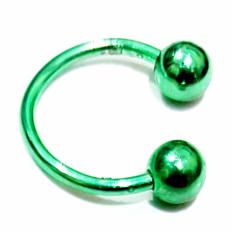 Anting Piercing Tindik U Hijau Surgical Steel Aman Murah Untuk Pria Wanita