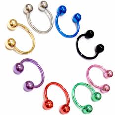 Anting Piercing Tindik U isi 8 pcs Surgical Steel Aman Murah Untuk Pria Wanita
