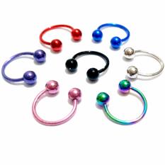 Anting Piercing Tindik U Pink Surgical Steel Aman Murah Untuk Pria Wanita