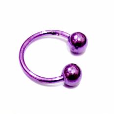 Anting Piercing Tindik U Ungu Surgical Steel Aman Murah Untuk Pria Wanita