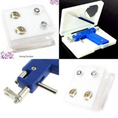 Anting Tembak isi 12 Pasang + 1 pcs Alat Tembak / Pelubang Telinga Hidung Bibir - Aksesoris Fashion Punk Trendy Perlengkapan tindik pria wanita Anak Bayi Kado Murah