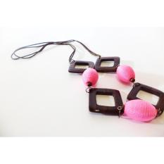 Ardilla Kalung Etnik Wanita / Aksesoris Kalung Wanita Murah / Kalung Fashion / Kalung Manik Segiempat