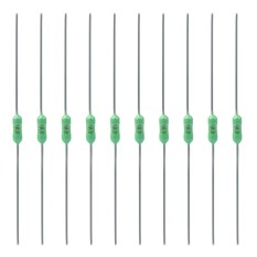 Areyourshop 10Pcs Green Ceramic Resistor Fuse Axial Lead Very Fast Acting Fuse 2.4x7mm 1A - intl