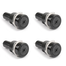 Areyourshop 4 Pcs SCI R3-41 PANEL MOUNT Chassis Fuse Holder untuk 10x38mm Kaca Sekering 30A 600 V -Intl
