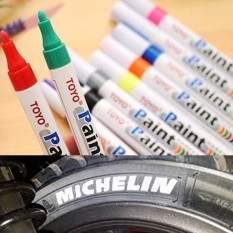 Arkana Spidol Ban Ori Toyo Paint Marker Warna Putih Untuk Ban Mobil dan Motor