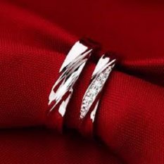 ASA Jewelry cincin kawin Palladium elegant ASA0001