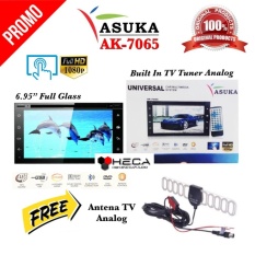 ASUKA AK-7065 TV Mobil AK7065 Tape Head Unit Double Din 2din Audio Mobil ORIGINAL