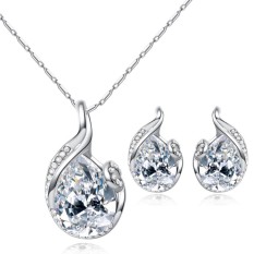 Austria Kristal Beauty Air Mata Drip Set Pengantin Rantai Klavikula-Internasional