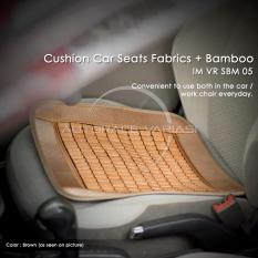 Autorace Alas Duduk Bambu/Sandaran Jok Mobil/Tikar Bambu/Alas Kursi Anti Panas Multifungsi VR SBM-05 - Brown