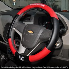 AUTORACE Cover Stir / Sarung / Aksesoris Pelindung Setir Mobil Universal Awet Kuat 104 Tranformrs - Merah