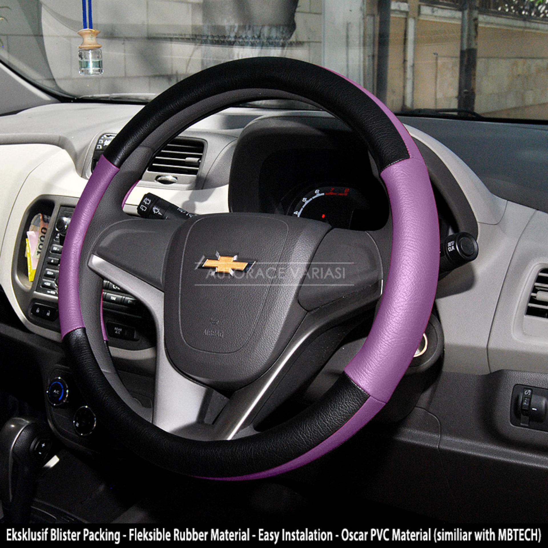 AUTORACE Cover Stir / Sarung / Aksesoris Pelindung Setir Mobil Universal Awet Kuat 202 - Ungu