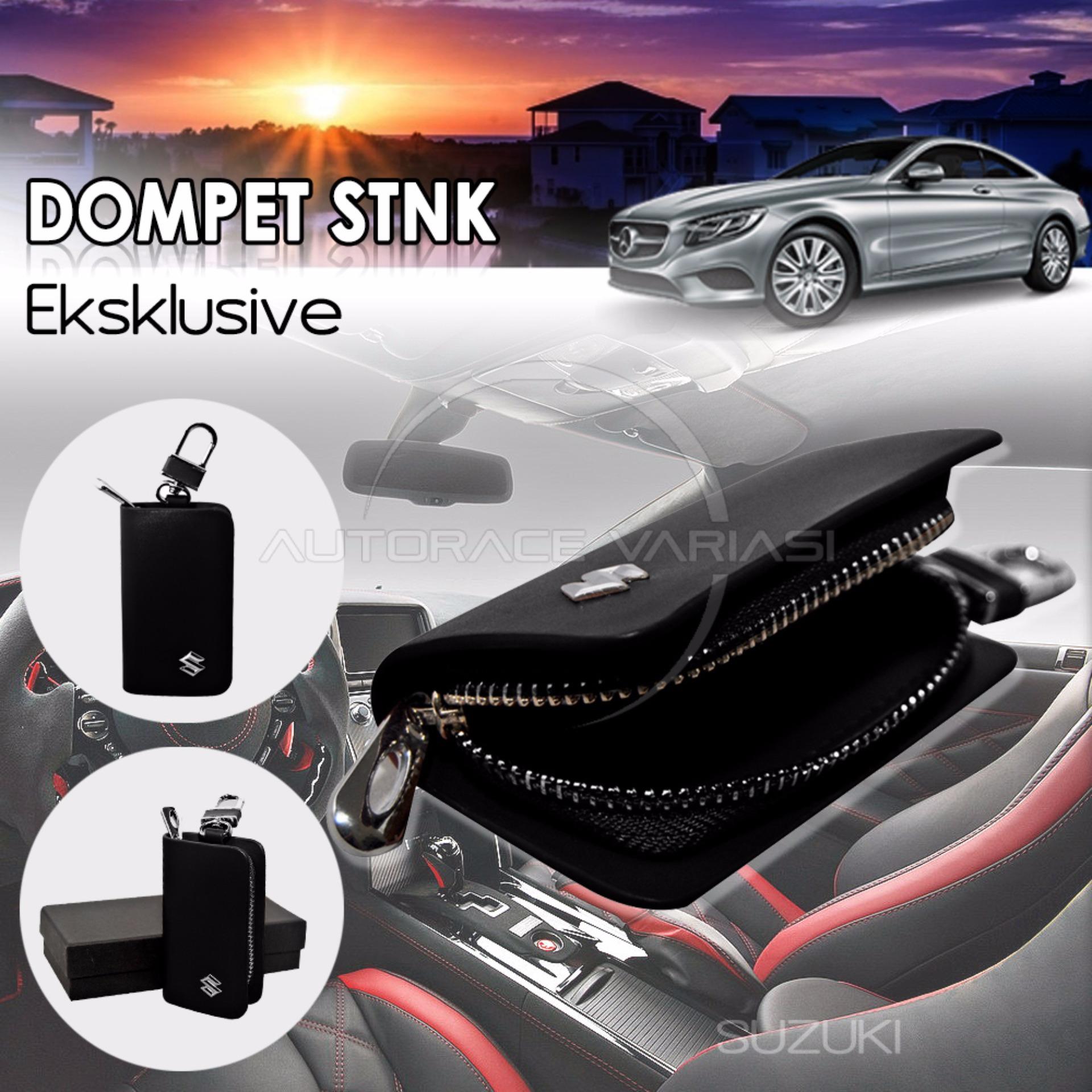 Autorace  Dompet STNK Exclusive /Dompet kunci mobil/Dompet kulit Suzuki - Black