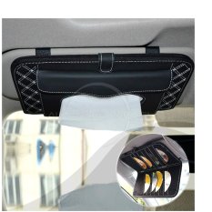 Autorace Tempat Tissue & CD Motif Silang - White